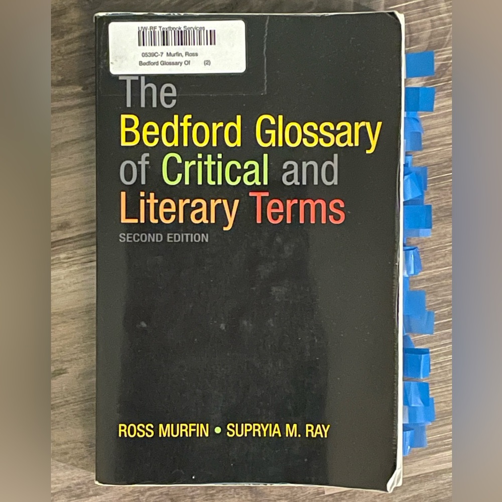 “The Bedford Glossary of Critical and Literary Terms” 2nd edition